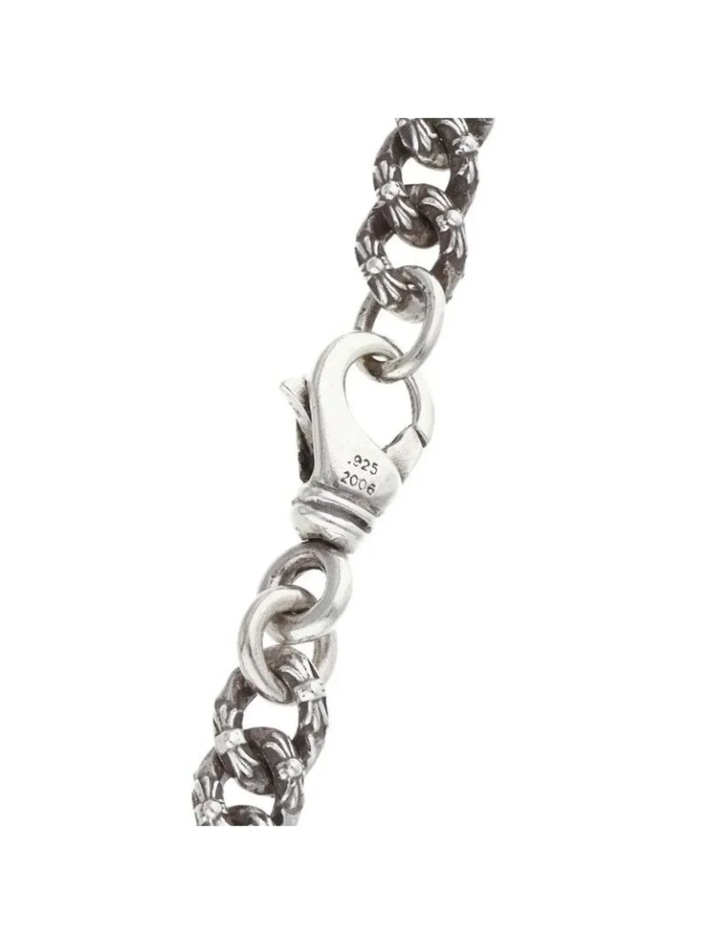 Chrome Hearts Fncy Mini Extra Fancy Silver Necklace